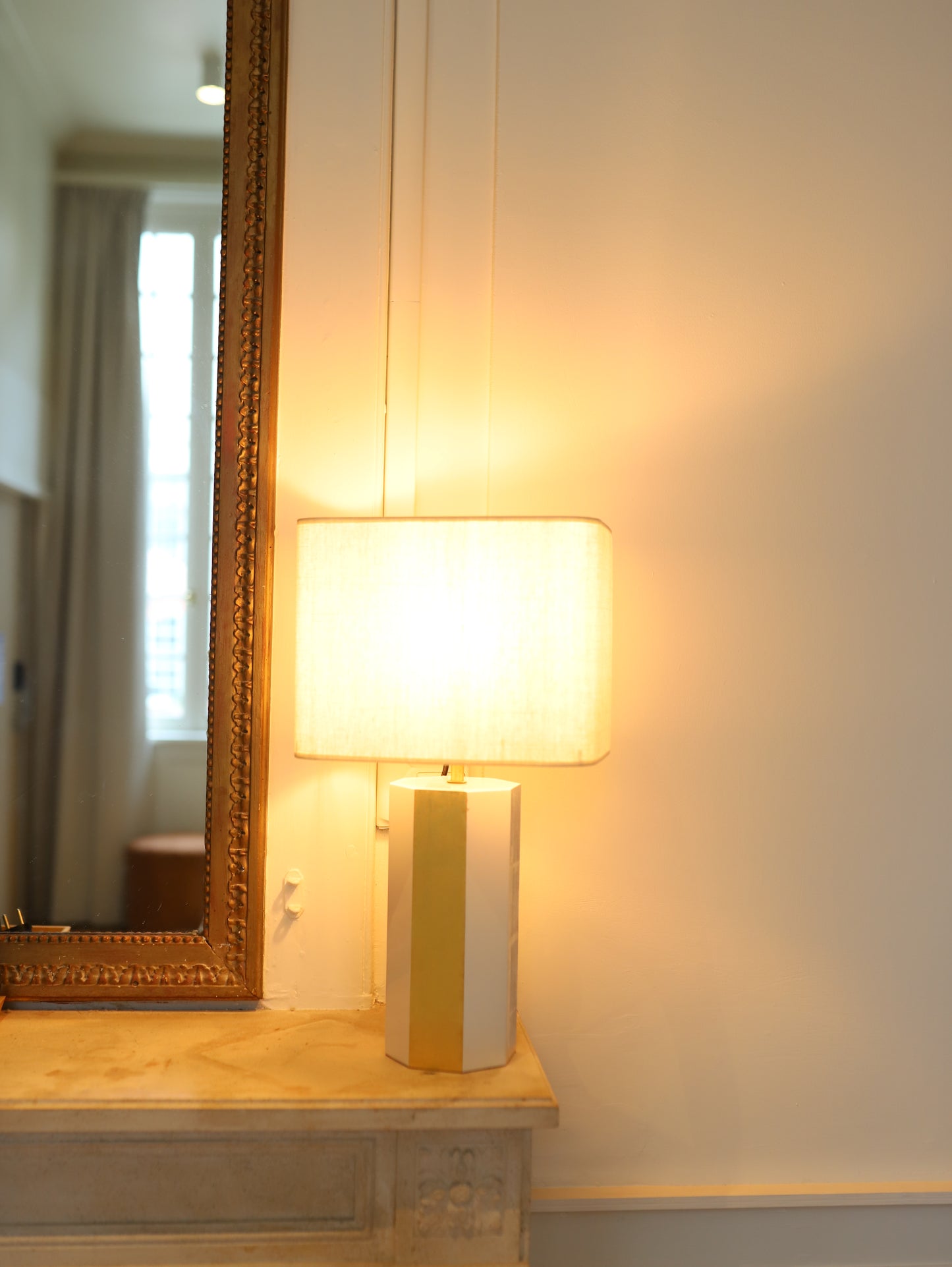 LA LUCO WHITE & YELLOW GOLD LACQUERED FINISH