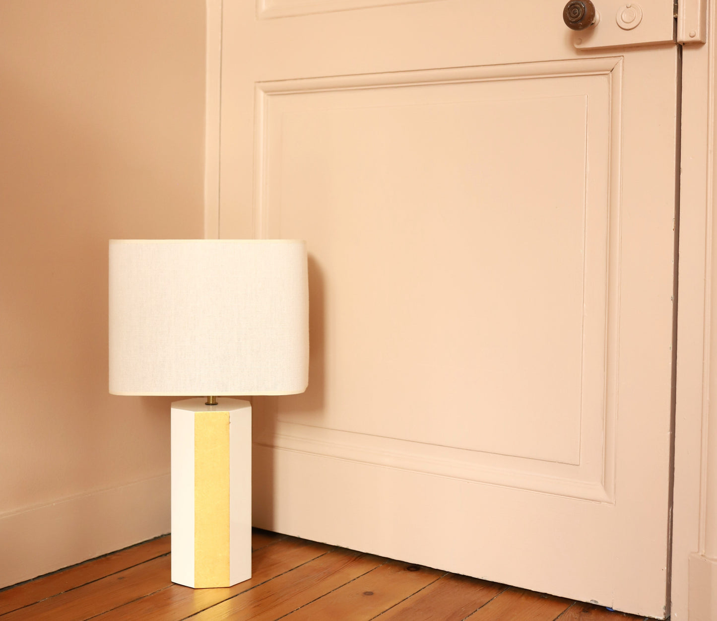 LA LUCO WHITE & YELLOW GOLD LACQUERED FINISH
